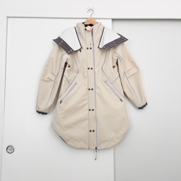 NWT Free People Moon Magic Reflective Rain Parka Jacket Coat Size Small - Picture 2 of 9